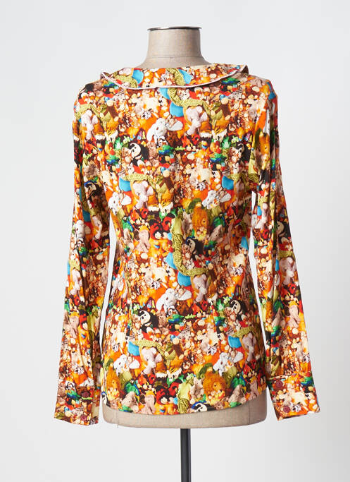 Top orange AVENTURES DES TOILES pour femme