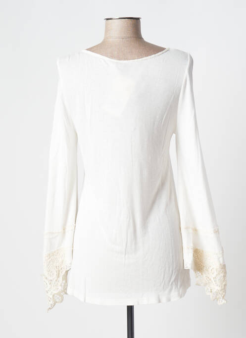 Tunique manches longues beige MARILU pour femme