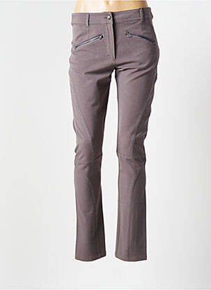 Pantalon slim stretch taille normale gris GARELLA femme