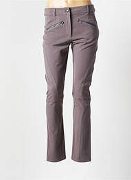 Pantalon slim stretch taille normale gris GARELLA femme