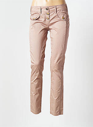 Pantalon slim taille basse taille basse rose CRISTINA GAVIOLI femme