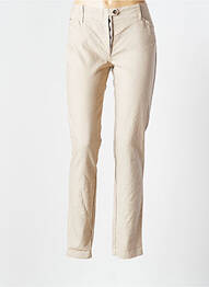 Pantalon droit taille normale taille normale beige CRISTINA GAVIOLI femme