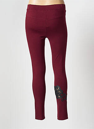 Legging tissage jersey taille normale rouge AQUAJEANS femme