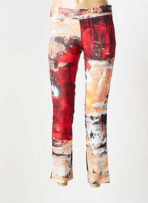 Pantalon slim stretch taille normale orange AKHESA femme