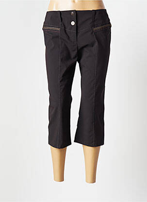 Pantacourt coupe droite taille basse marron GARELLA femme