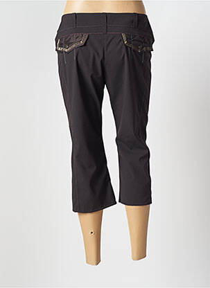 Pantacourt coupe droite taille basse marron GARELLA femme