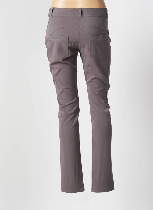 Pantalon slim stretch taille normale gris GARELLA femme