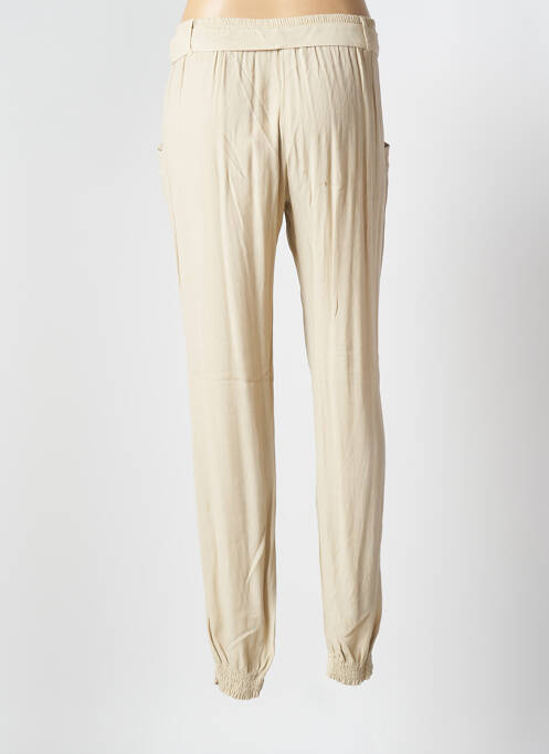 Pantalon droit beige CRISTINA GAVIOLI pour femme