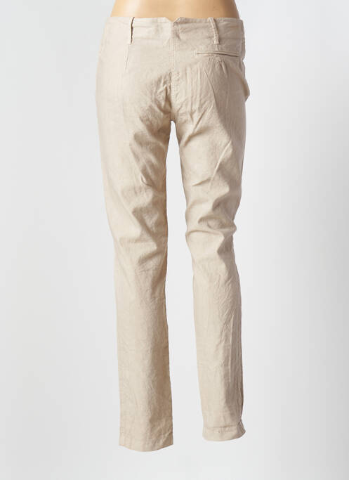 Pantalon droit beige CRISTINA GAVIOLI pour femme