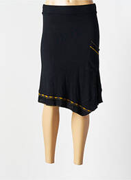 Jupe mi-longue taille normale noir GARELLA femme