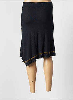 Jupe mi-longue stretch noir GARELLA femme