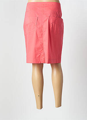 Jupe mi-longue fermeture zip latéral rose AVENTURES DES TOILES femme