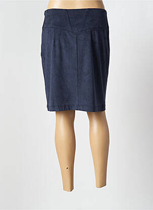 Jupe courte coupe droite bleu AVENTURES DES TOILES femme
