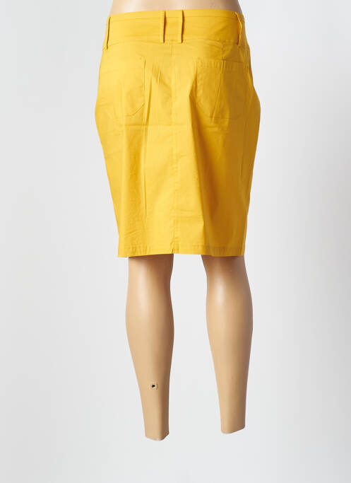 Jupe mi-longue taille normale jaune AVENTURES DES TOILES femme