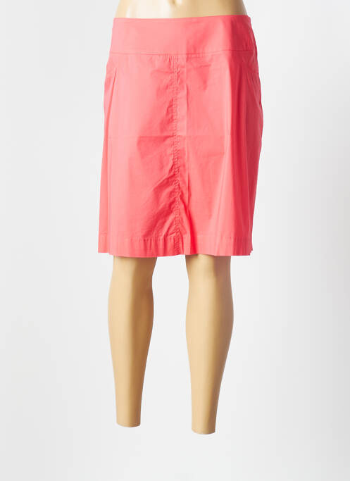 Jupe mi-longue fermeture zip latéral rose AVENTURES DES TOILES femme