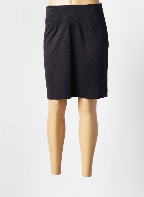 Jupe courte coupe droite noir AVENTURES DES TOILES femme