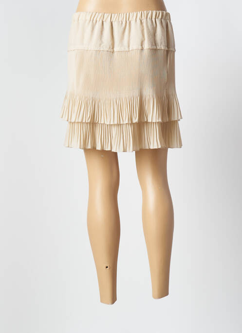 Jupe courte beige CRISTINA GAVIOLI pour femme