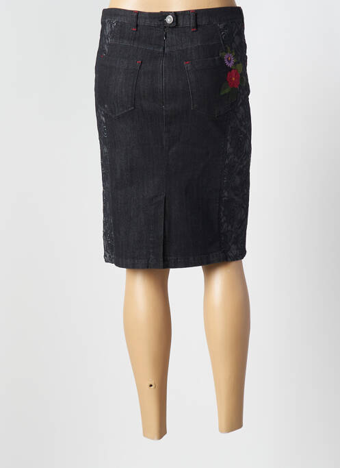 Jupe mi-longue noir AQUAJEANS pour femme