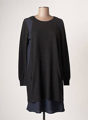 Robe mi-longue coupe fluide manches longues bleu SITA MURT femme