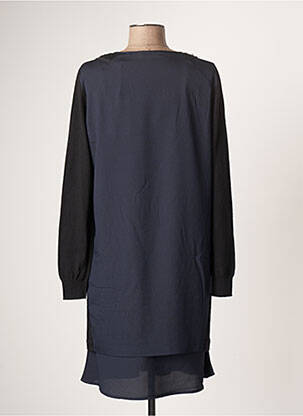 Robe mi-longue coupe fluide manches longues bleu SITA MURT femme