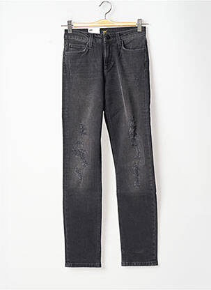 Jeans coupe slim broderie rivets taille normale gris LEE femme
