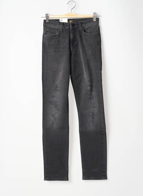 Jeans coupe slim broderie rivets taille normale gris LEE femme