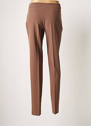 Pantalon slim broderie rivets taille normale marron JOCAVI femme