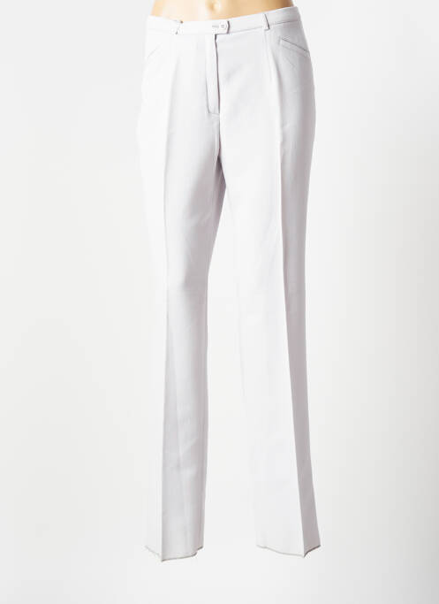 Pantalon droit gris CHRISTIAN MARRY pour femme