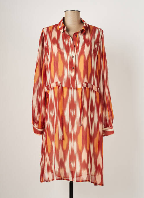 Robe mi-longue orange GRACE & MILA pour femme