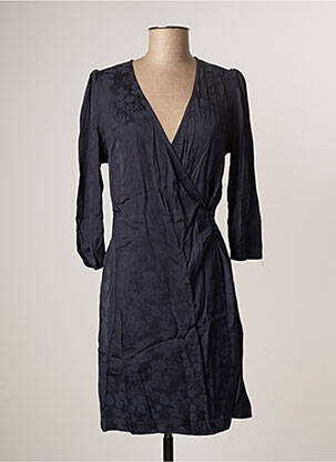 Robe mi-longue manches 3/4 manches 3/4 bleu ARTLOVE femme