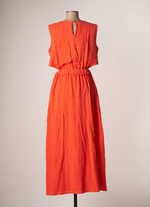 Robe longue orange PAKO LITTO pour femme