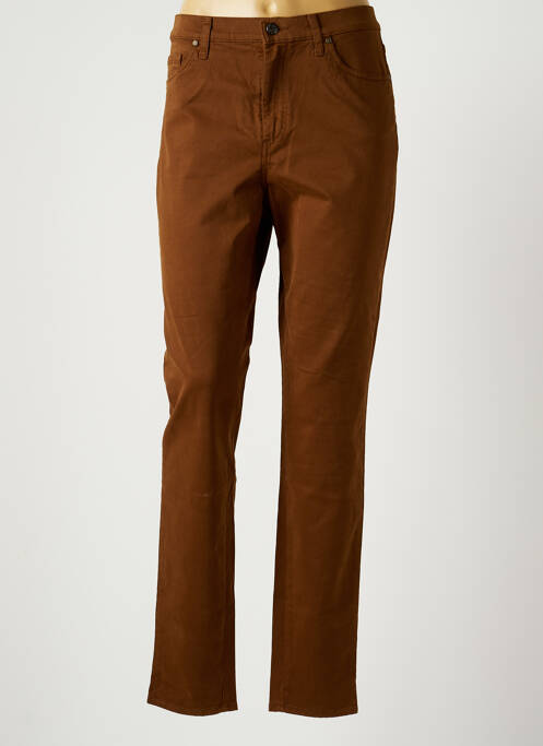 Pantalon slim marron LCDN pour femme