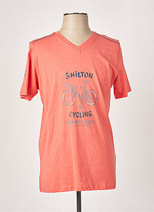 T-shirt orange SHILTON pour homme