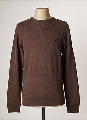 Sweat-shirt marron JACK & JONES pour homme