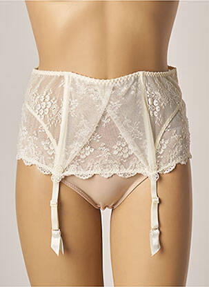 Guêpière/porte-jarretelle broderie beige AUBADE femme