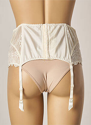 Guêpière/porte-jarretelle broderie beige AUBADE femme