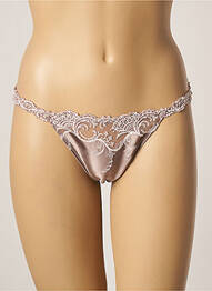 String tissage satiné marron LISE CHARMEL femme