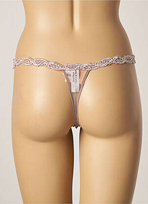 String tissage satiné marron LISE CHARMEL femme