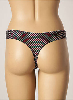 Tanga stretch noir ANTIGEL femme