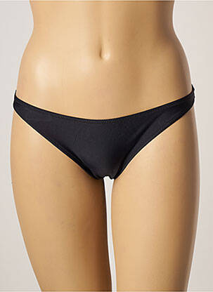 Culotte tissage satiné noir JOLIDON femme