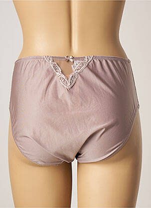 Culotte haute tissage satiné marron LISE CHARMEL femme