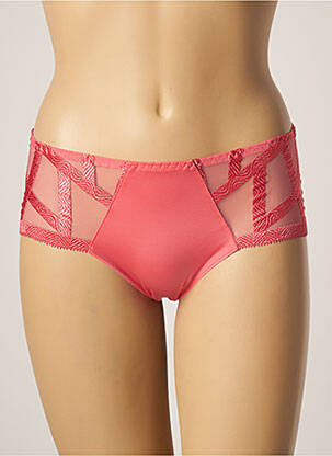 Shorty tissage satiné rose LOUISA BRACQ femme