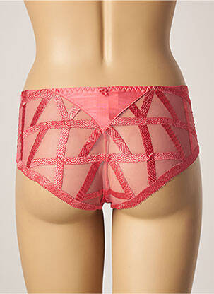 Shorty tissage satiné rose LOUISA BRACQ femme