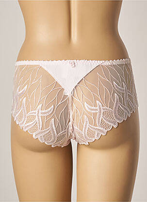 Shorty tissage satiné rose LOUISA BRACQ femme