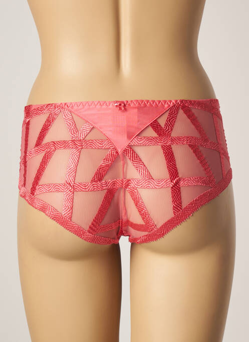 Shorty tissage satiné rose LOUISA BRACQ femme