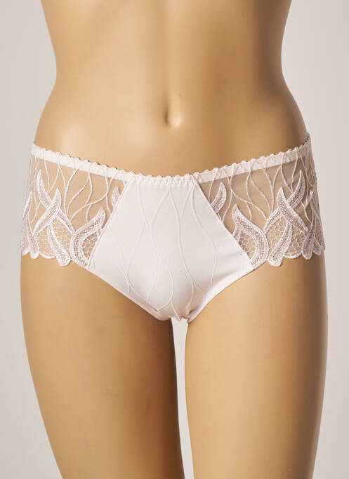Shorty tissage satiné rose LOUISA BRACQ femme