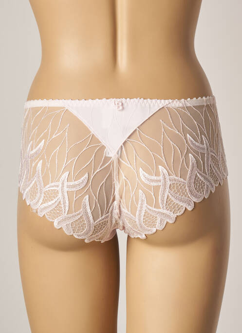 Shorty tissage satiné rose LOUISA BRACQ femme
