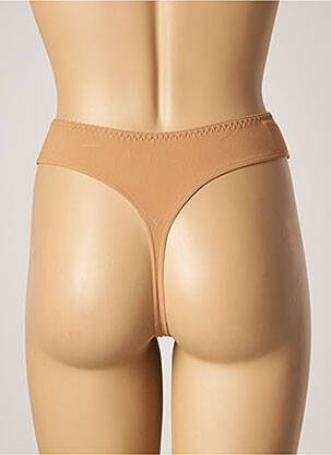 Tanga stretch marron MILLESIA femme