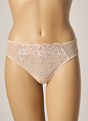 Tanga légère et transparente beige CHANTELLE femme