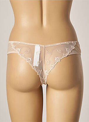 Tanga légère et transparente beige CHANTELLE femme